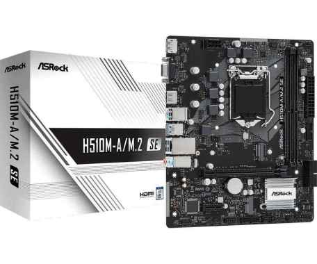 ASROCK H510M-A/M.2 SE (LGA1200, 2 x DDR4, 4 x SATA3, 1 x M.2, 8 x USB 3.2)