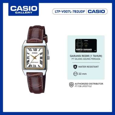 Casio Jam Tangan Wanita General LTP-V007L-7B2UDF Analog Water Resistance Brown