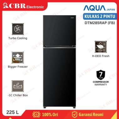 Kulkas AQUA 2 Pintu DTM285RAP (FB) / 225 L - Batam