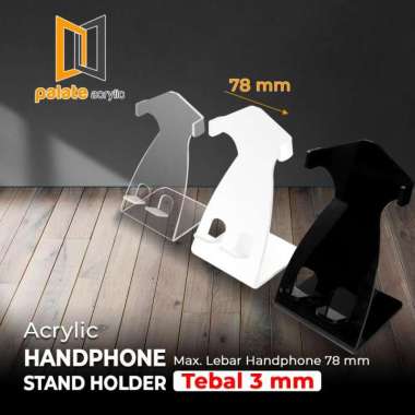 ACRYLIC STAND HOLDER HANDPHONE / AKRILIK STAND HOLDER HP HITAM