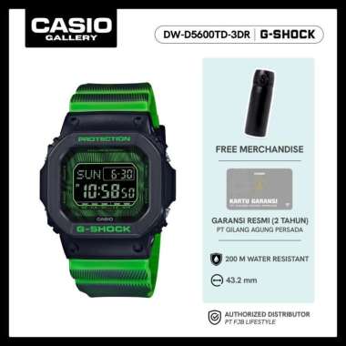 G-Shock Jam Tangan Pria DW-D5600TD-3DR Original Digital Green