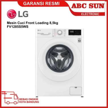 LG FV1285S5WS Mesin Cuci Front Loading 8,5kg Steam (Khusus Bandung)