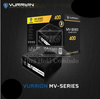 Power Supply PC 400 Watt Vurrion MV Series 400 80+