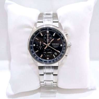 Seiko SSB377P1 chrono silver pria original