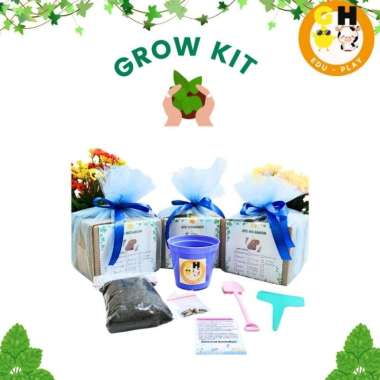 Kid Gardening Kit Mainan Edukasi Montessori Berkebun Sayur Souvenir Grow Kit Menanam Anak Kemasan Bo