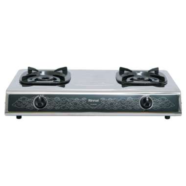 Rinnai RI522SS RI522 SS RI 522 SS RI-522SS - Kompor Gas 2 Tungku Stainless Original new arrival terb