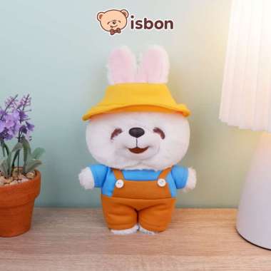 ISTANA BONEKA Gantungan Kunci Kelly Rabbit 7in With Baju dan Topi Farmer Sport Olahraga Hewan Lucu K