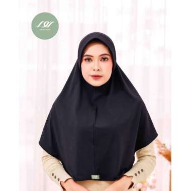 Bergo Instan / Hijab Instan Jersey/Afifah Hitam