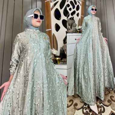 GAMIS KATUN SUTRA BORDIR TERMURAH CANTIK ADEM DAN BERKELAS | DRESS KATUN SUTRA | GAMIS NONGKRONG & P