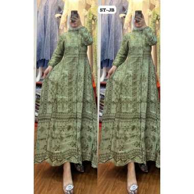 GAMIS KATUN SUTRA BORDIR TERMURAH CANTIK ADEM DAN BERKELAS | DRESS KATUN SUTRA | GAMIS NONGKRONG & P