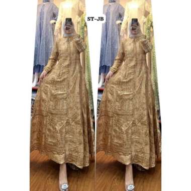 GAMIS KATUN SUTRA BORDIR TERMURAH CANTIK ADEM DAN BERKELAS | DRESS KATUN SUTRA | GAMIS NONGKRONG & P