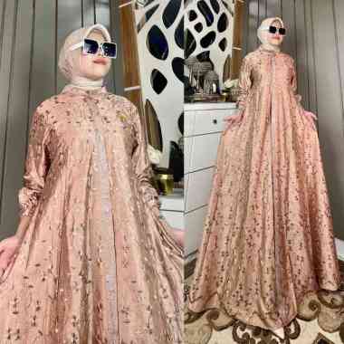 GAMIS KATUN SUTRA BORDIR TERMURAH CANTIK ADEM DAN BERKELAS | DRESS KATUN SUTRA | GAMIS NONGKRONG & P