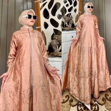 GAMIS KATUN SUTRA BORDIR TERMURAH CANTIK ADEM DAN BERKELAS | DRESS KATUN SUTRA | GAMIS NONGKRONG & P