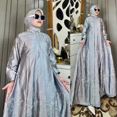 GAMIS KATUN SUTRA BORDIR TERMURAH CANTIK ADEM DAN BERKELAS | DRESS KATUN SUTRA | GAMIS NONGKRONG & P