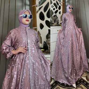 GAMIS KATUN SUTRA BORDIR TERMURAH CANTIK ADEM DAN BERKELAS | DRESS KATUN SUTRA | GAMIS NONGKRONG & P