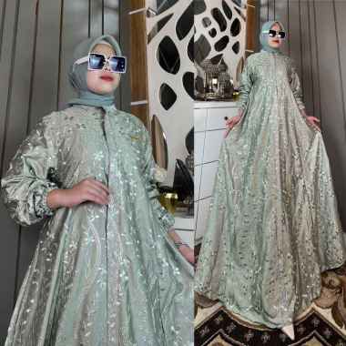 GAMIS KATUN SUTRA BORDIR TERMURAH CANTIK ADEM DAN BERKELAS | DRESS KATUN SUTRA | GAMIS NONGKRONG & P