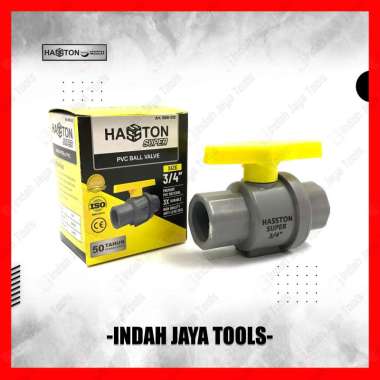 HASSTON 0691-012 Ball Valve PVC 3/4 Inch - Ballvalve Stop Kran Keran Air Pipa Ledeng