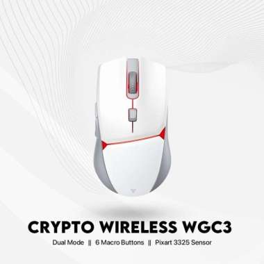 Mouse Gaming Wireless FANTECH CRYPTO WGC3 Black