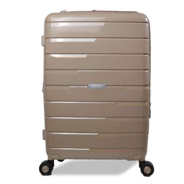 Dupont Koper Hardcase PP Anti Theft Zipper dan Expander dan TSA Size 29 Inch - 7045 Champagne