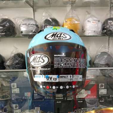 HELM MDS ANAK DORAEMON BLUE ORIGINAL S