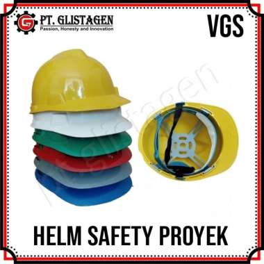 VGS Helm Topi Proyek SNI Helm Kerja Safety Savety Helmet Sni PUTIH