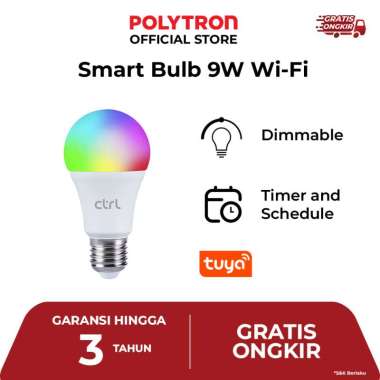 CTRL Smart LED Bulb 9W WiFi RGBWW Smart Home IoT Lampu Garansi 3 tahun SL B9WB SL B9WB 1x SL B9WB