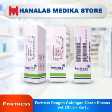 Fortress Reagen Golongan Darah Rhesus Set 10ml + Kartu