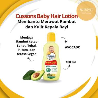 CUSSONS BABY HAIR LOTION 100ML / CUSSON HAIR LOTION AVOCADO/KUNING