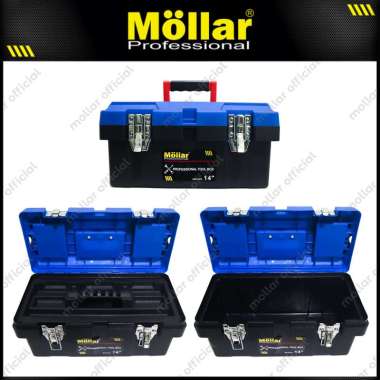 MOLLAR N01470-14 Inch Toolbox Plastik Medium Kotak Alat Perkakas Tool Kit Box PVC
