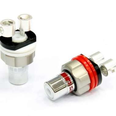 AECO ARJ-4045R rhodium plated tellurium copper RCA female jack pair