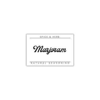 KIM SHOP Label Stiker Bumbu Dapur Custom Masakan Italia Vynil Transparan Sticker Warna Botol Rempah 