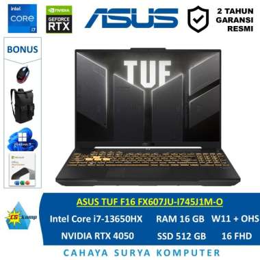 ASUS TUF FX607JU-I745J1M-O Intel Core i7-13650HX RTX 4050 RAM 16GB SSD 512GB W11 OHS 16 FHD