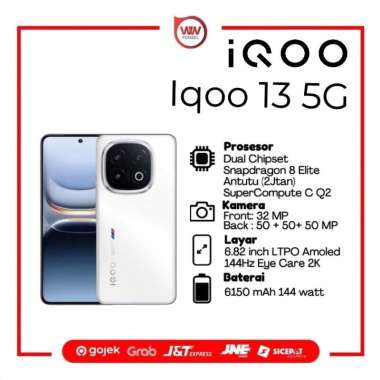 Hp Vivo Iqoo 13 5G Ram 12GB Internal 256GB Garansi Resmi Legend