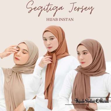 Hijab Instan Segitiga Jersey Nude