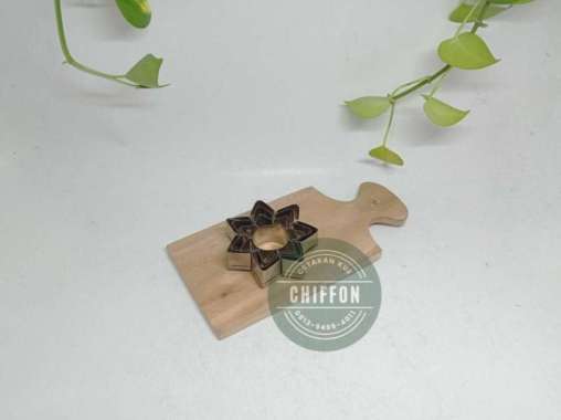 cetakan kue pastel bintang / teratai stainless