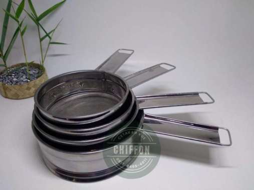 saringan ayakan tepung stainless / saringan gagang gagang 12*5