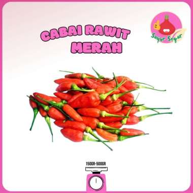 Sayur Segar - Cabai Rawit Merah / Tabasco Chili Pepper 150 gr