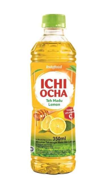 Ichi ocha green tea / madu lemon / melati 350 ml madu lemon