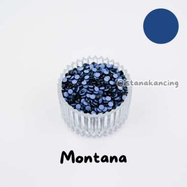 Payet Tempel Mute Gosok Hotfix Rhinestone SS10 Model Bulat Premium Permata | Istana Kancing Montana 
