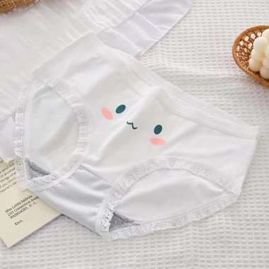 CD Imut Wanita Katun High Quality Celana Dalam Wanita Import Premium M-105 putih XL