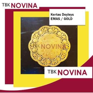 [100 pcs] Kertas Doyleys 4.5" GOLD SILVER / Kertas Doilies / Doily BATIK- Alas Toples Kue / Kertas R