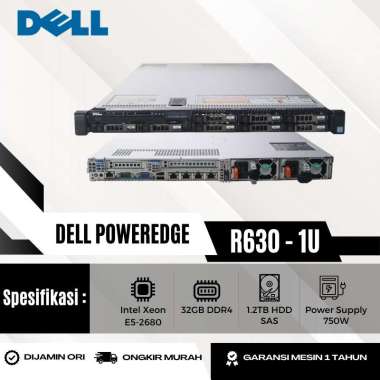 SERVER DELL 2x Intel Xeon E5-2680 V4 Ram 32GB DDR4 HDD 1.2TB SAS Power Supply 750W FREE FULL BREKET 