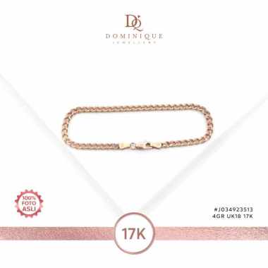 GELANG RANTAI EMAS 17K WANITA DOMINIQUE JEWELLERY J034923513