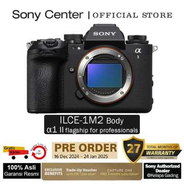 Sony Center Jakarta - SONY Alpha a1 II Mirrorless Body Only / Sony a1 mark II / Kamera ILCE-1M2 - Ga