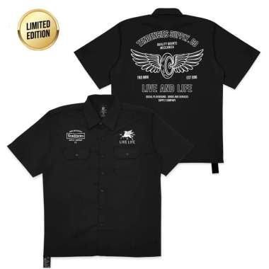 TENDENCIES Wings Garage Work Shirt Black M