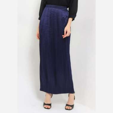 LUIRE by Raden Sirait Rok Plisket Original Wanita Semua Ukuran Navy