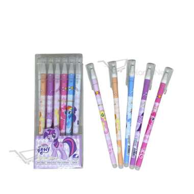 Pen Gel Bisa Dihapus | Erasable Pen Gel Little Pony [12 PCS]