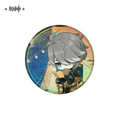 Al-Haitham Chibi Badge Genshin Offline Store Theme Badge 5,8cm - Genshin Impact