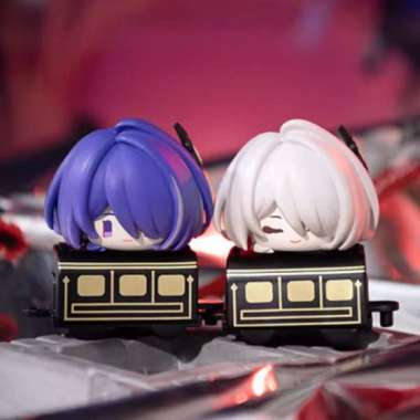 Set of 2 Style Acheron Q Version Character Stacking Mini Figure - Honkai Star Rail