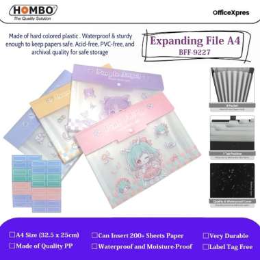 Map Expanding File 8 Pocket / Map Harmonika A4 / Expanding File Folder A4 8 Kantong / Map Sekat / Ma